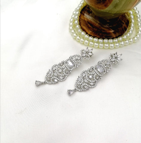 Silver Long Earrings