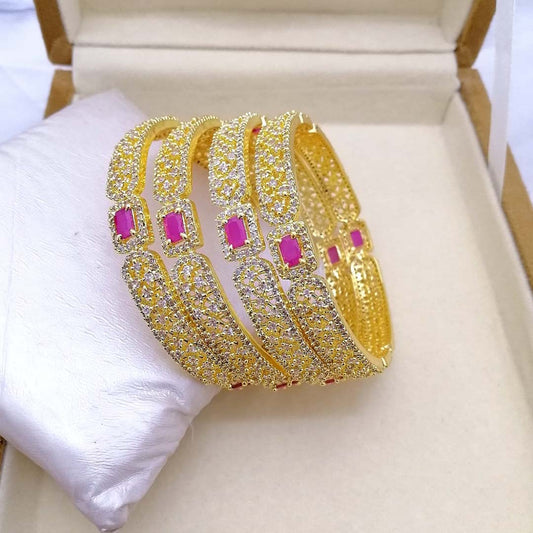 American Diamond Cut Bangles