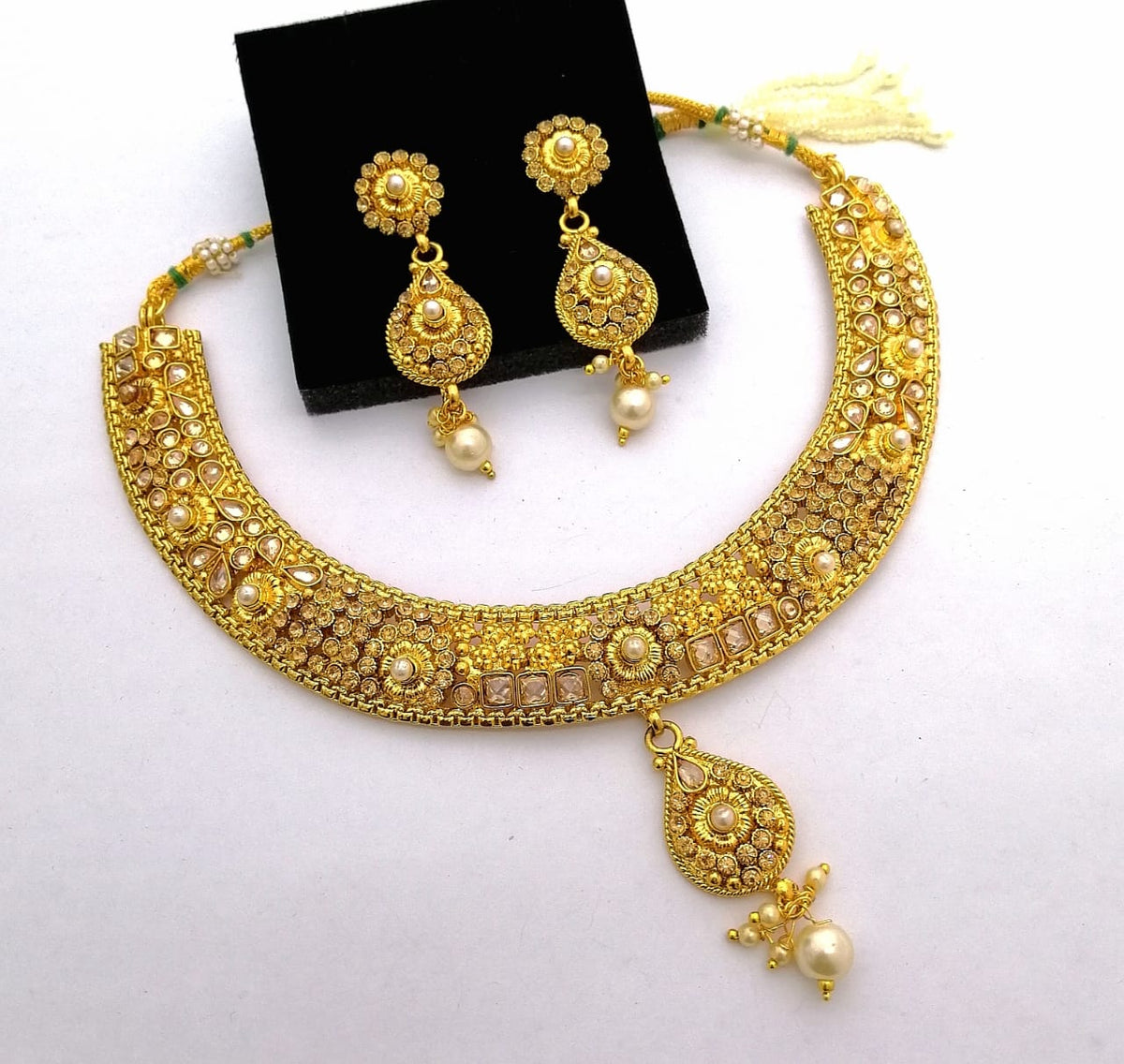 Golden Polki bridal set