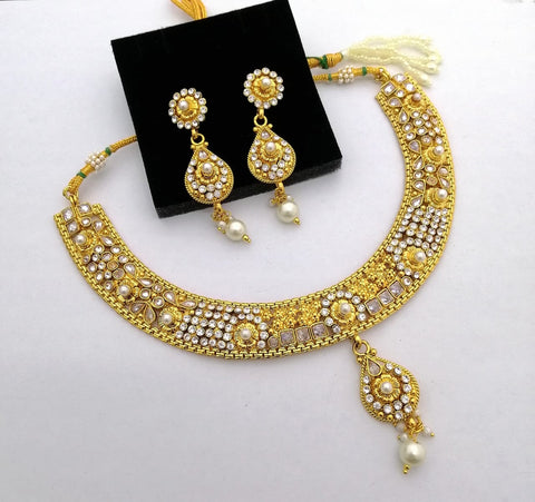 Golden Polki bridal set