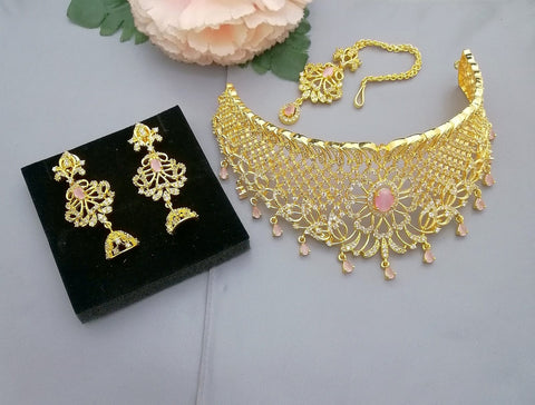 Golden Polki bridal set