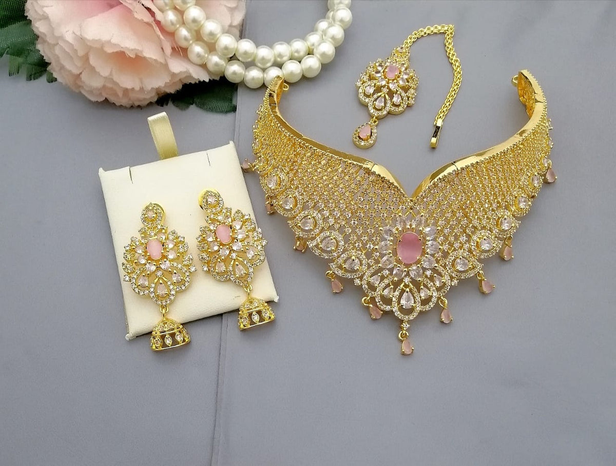 Golden Polki bridal set