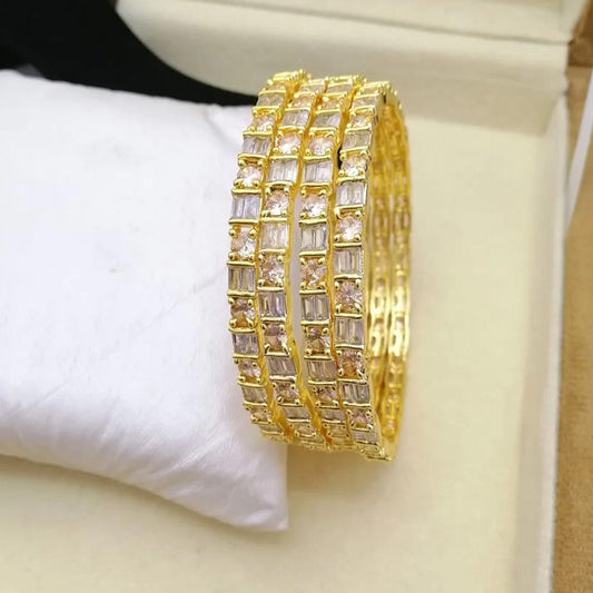 Diamond Cut Bangle Set