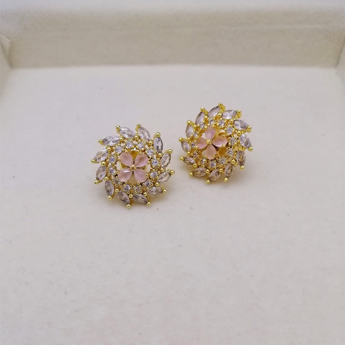 American Diamond Cut Earrings