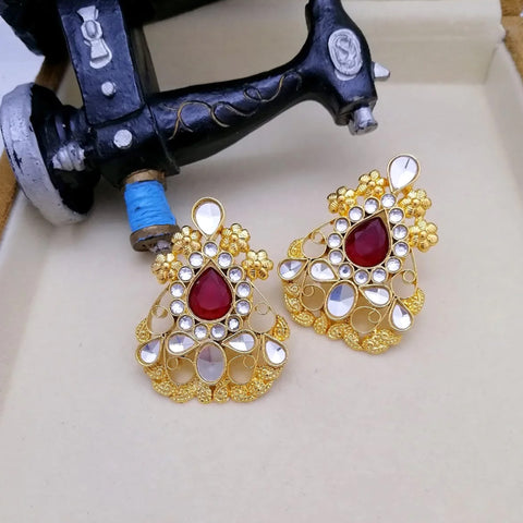 Kundan Golden Earrings