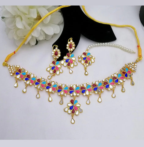 Bahawalpuri Menakari Kundan Choker Set