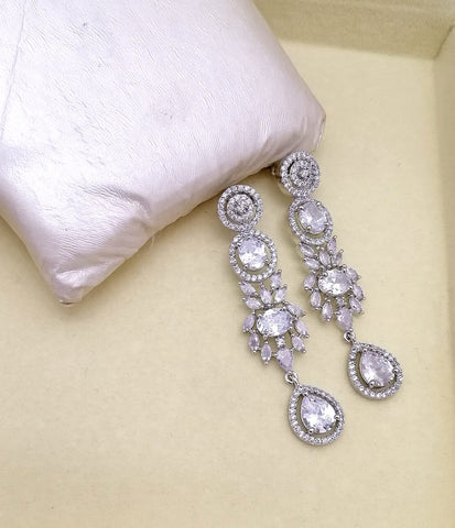 American Diamond Real Stone Eearrings