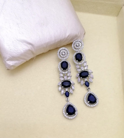 American Diamond Real Stone Eearrings