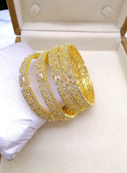 American Diamond Cut Bangles