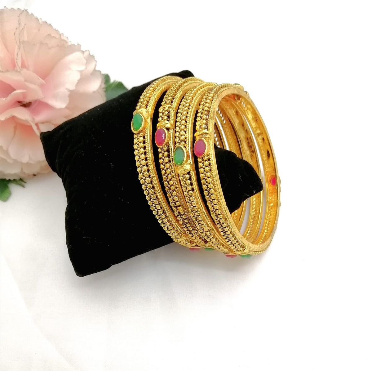 Golden meena Kari bangles