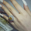 YELLOW ZIRCON RING