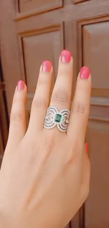 Green Zircon Ring