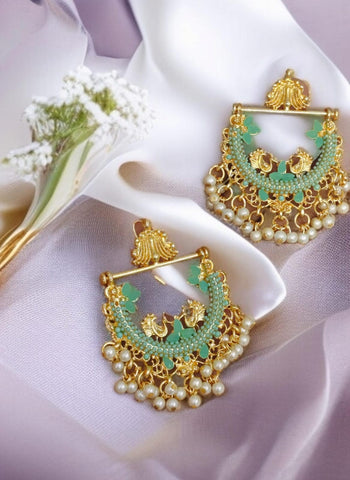 Peacock earings