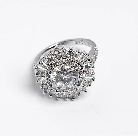 Pure Silver Floral Ring