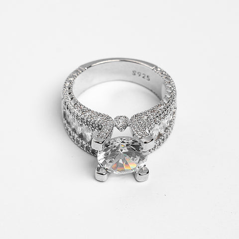 DIAMOND CUT SILVER RING