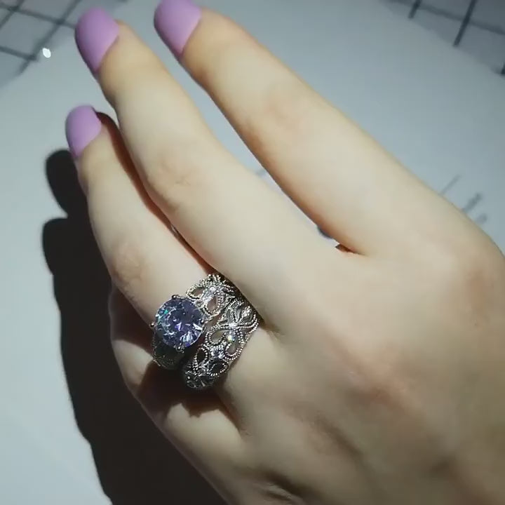 Dual Zircon Ring