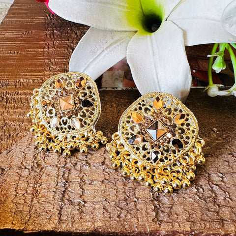 Kundan Jhumki Earrings