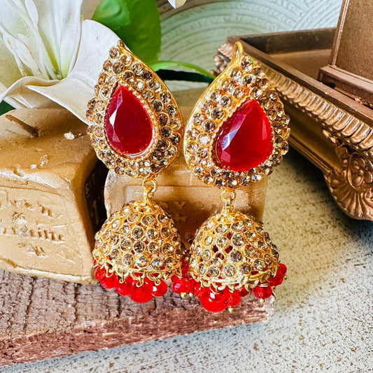 Maroon jhumki