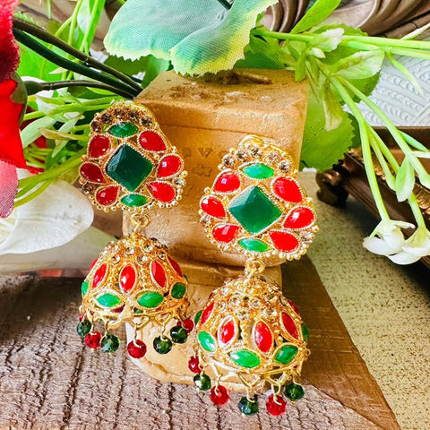 Multi Kundan jhumki