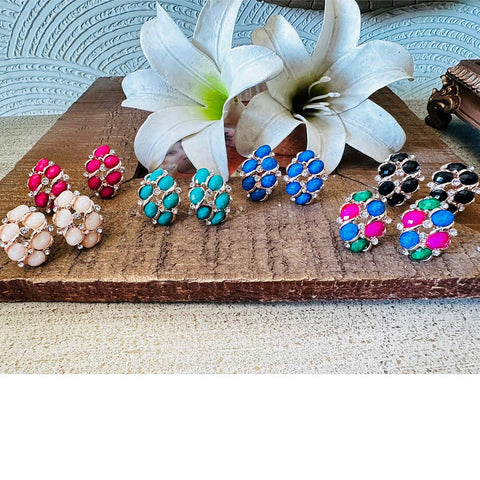 Multi color earrings