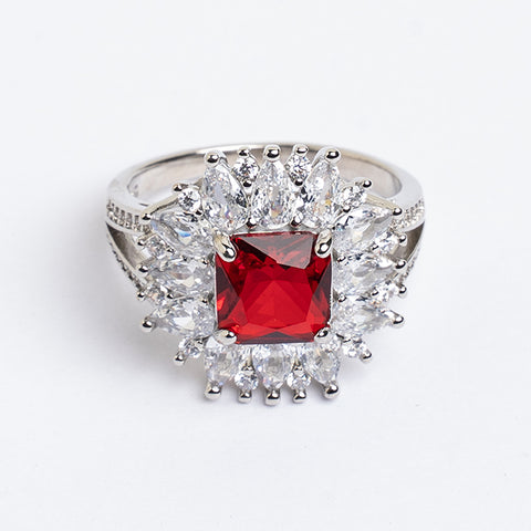 RED GEMSTONE RING