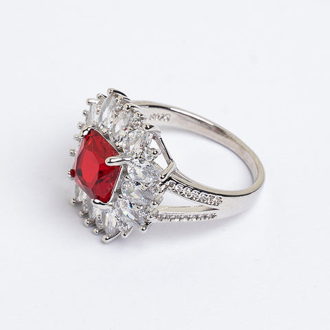 RED GEMSTONE RING