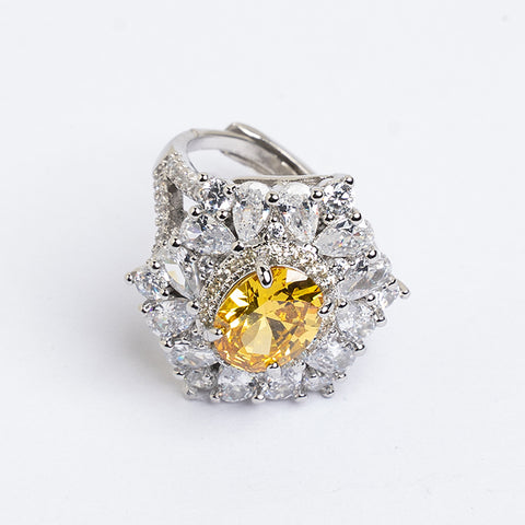 YELLOW ZIRCON RING