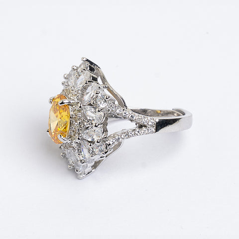 YELLOW ZIRCON RING