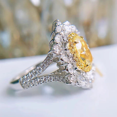 YELLOW ZIRCON RING