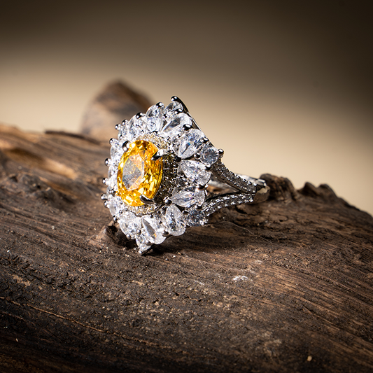 YELLOW ZIRCON RING