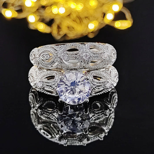 Dual Zircon Ring