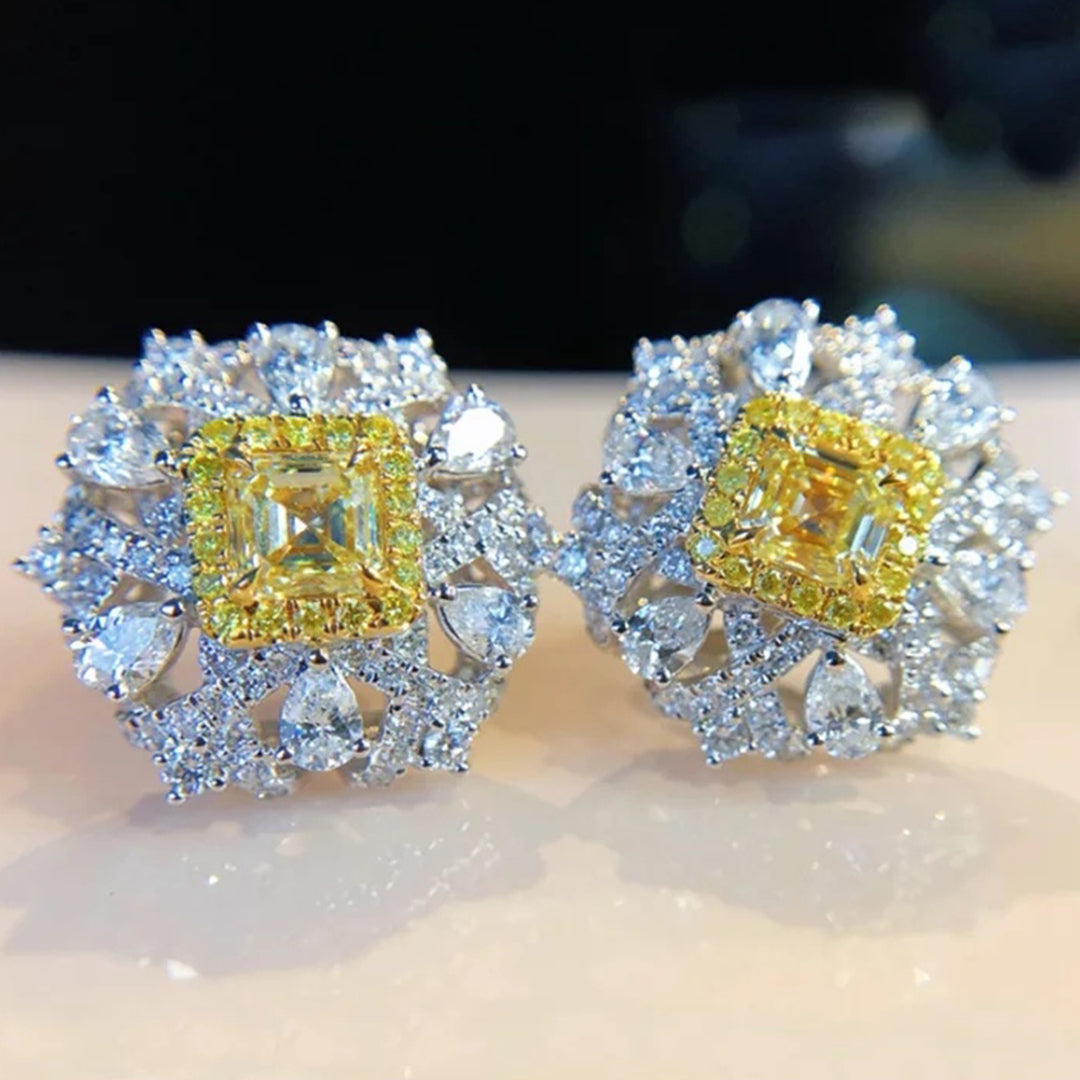 Yellow Sapphire Earrings