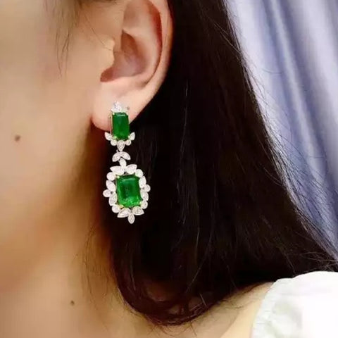 Diamondize Emerald Earrings