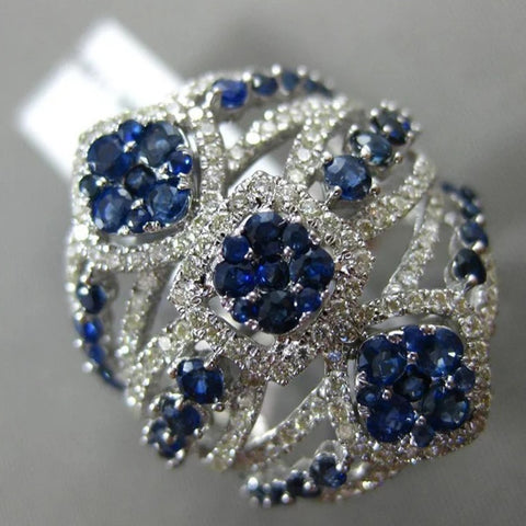 Blue Sapphire Trio Ring