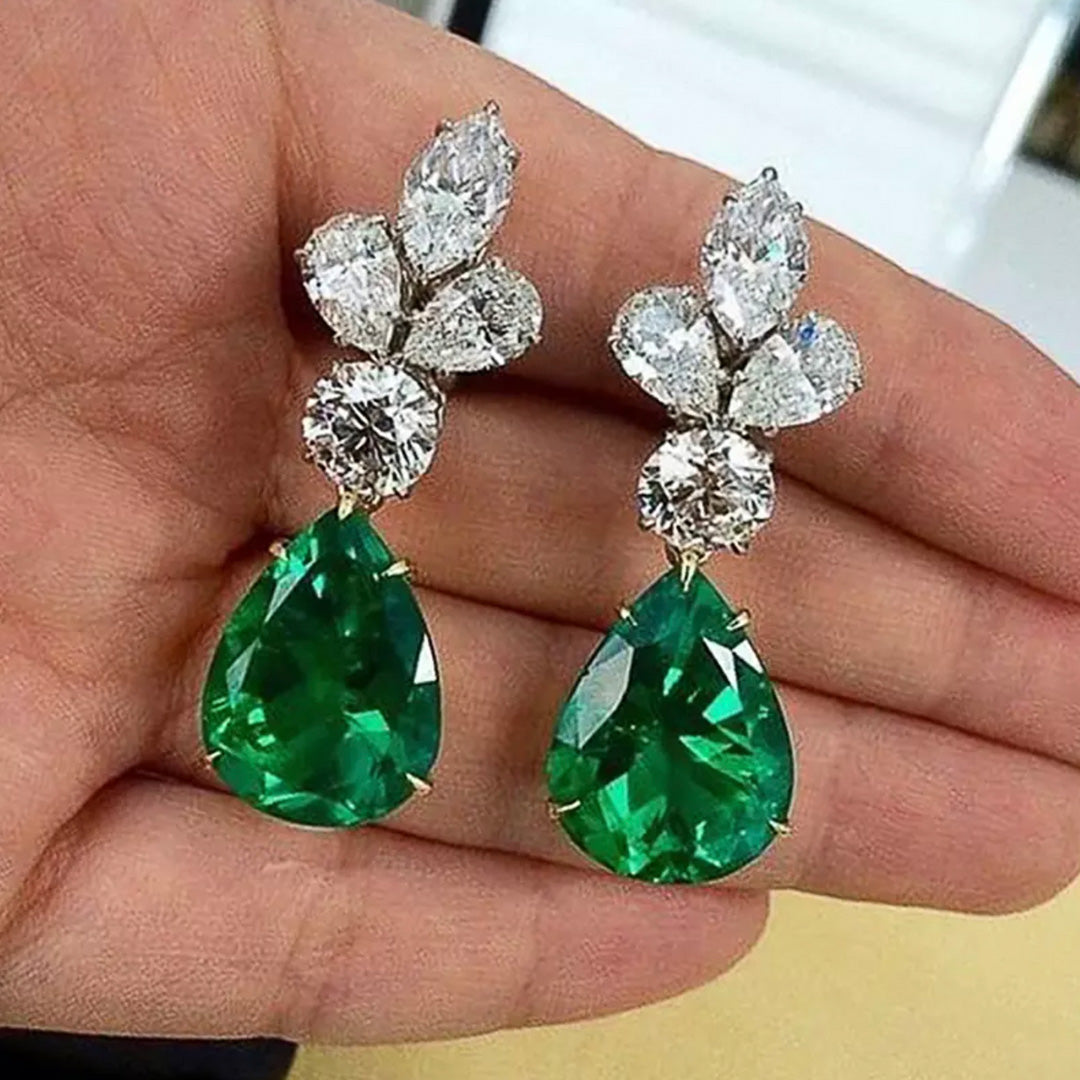 Emerald Drop Earrings