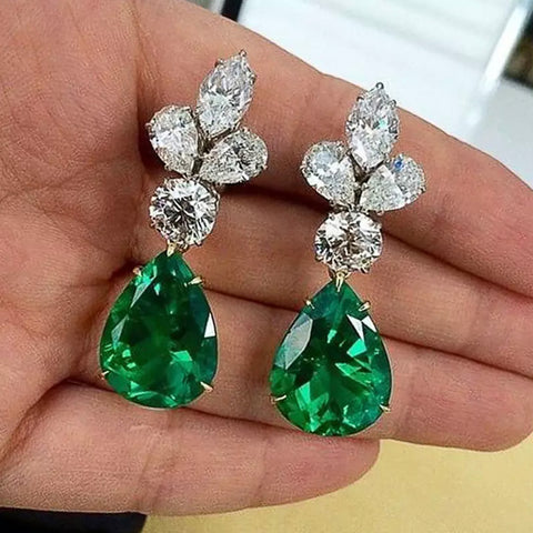 Emerald Drop Earrings