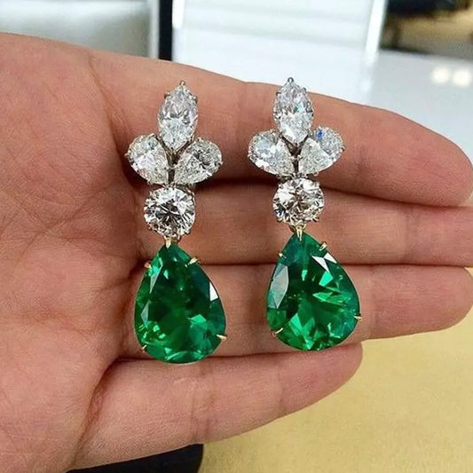 Emerald Drop Earrings