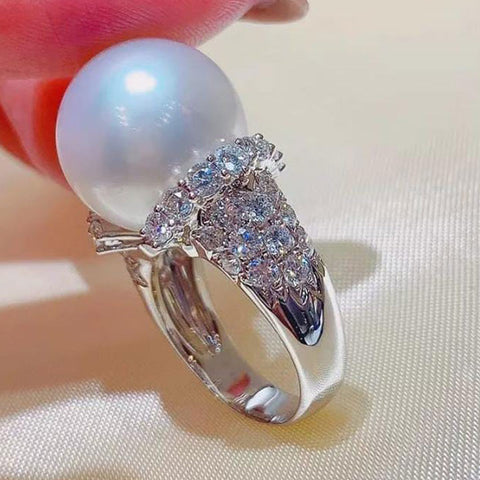 Silver Pearl Ring