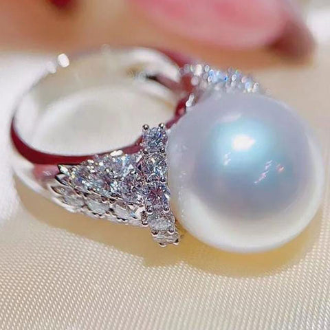 Silver Pearl Ring