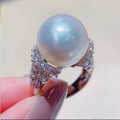 Silver Pearl Ring