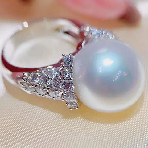 Silver Pearl Ring